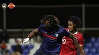 Penyerang Timnas Indonesia U-20, Ronaldo Kwateh ketika berhadapan dengan Prancis U-20. (PSSI).