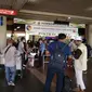 Pemberlakukan bebas tes antigen dan PCR bagi penerbangan domestik di Bandara Hang Nadim Batam membuat jumlah penumpang naik. (Liputan6.com/ Ajang Nurdin)