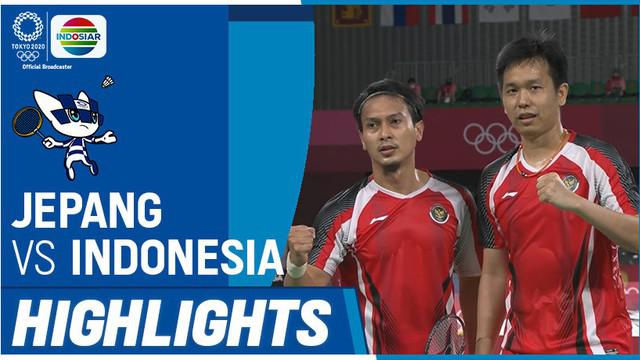 Berita video highlights kemenangan yang mengantarkan Mohammad Ahsan / Hendra Setiawan ke semifinal cabang olahraga bulutangkis nomor ganda putra di Olimpiade Tokyo 2020, Kamis (29/7/2021) pagi hari WIB.