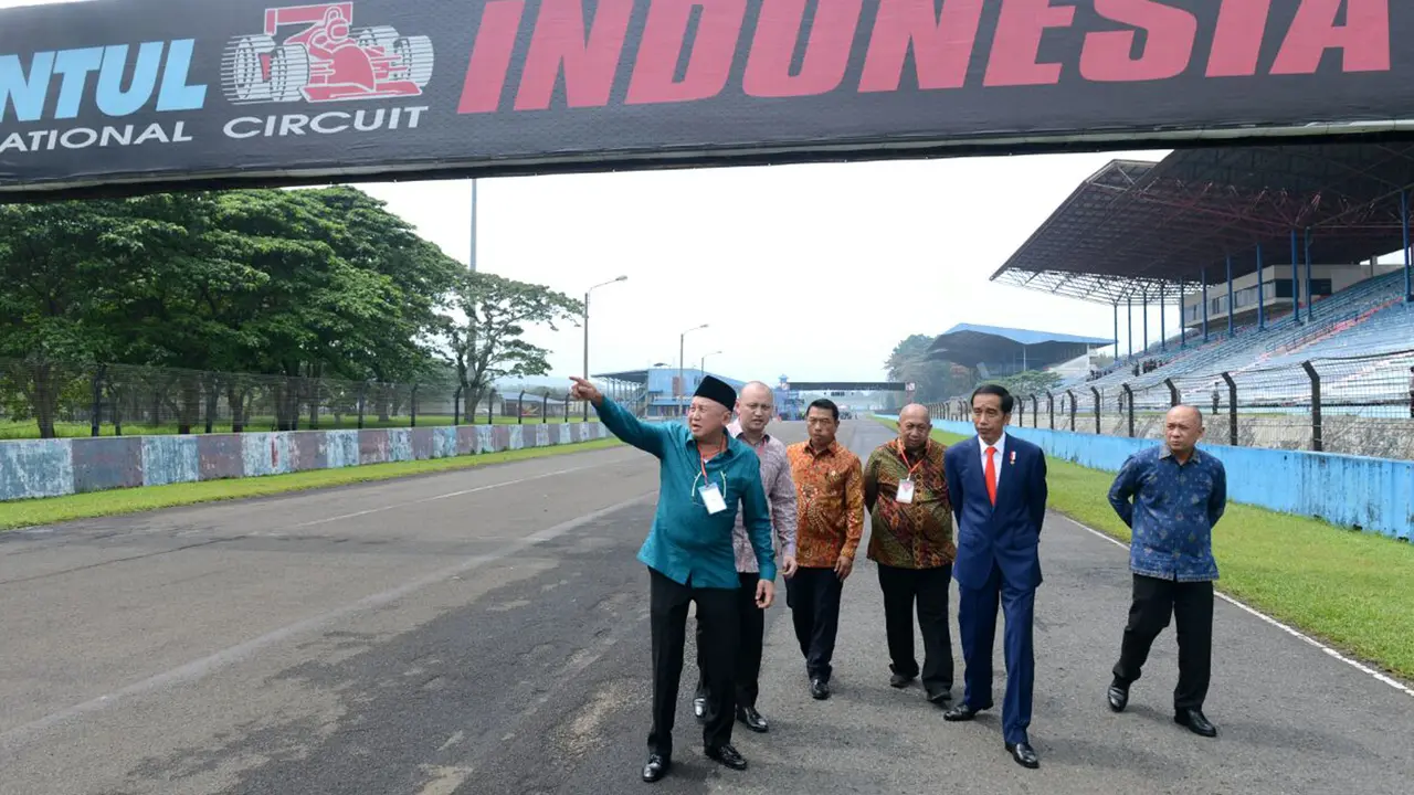 Jokowi Tinjau Sirkuit Sentul
