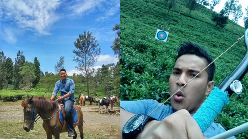 Selfie Yuk di Hamparan Hijau Perkebunan Teh Puncak