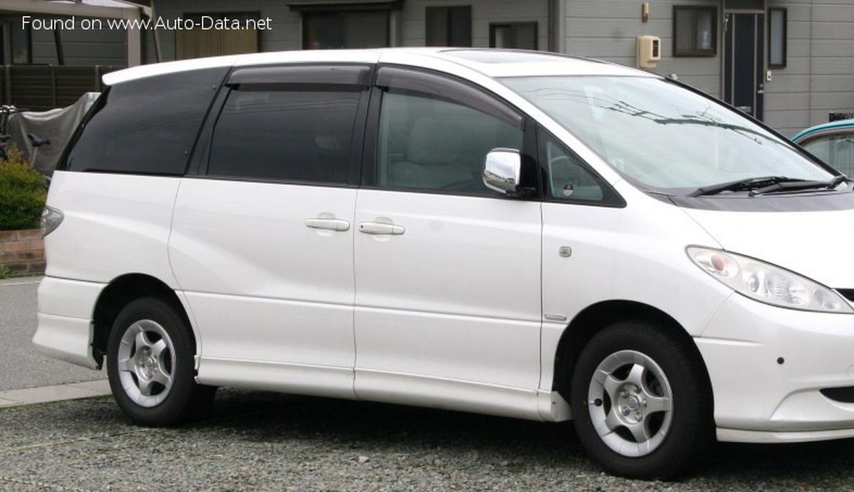 Toyota Estima I sering disebut The Eggvan oleh orang-orang Jepang karena bentuknya yang membulat seperti telur. Toyota Estima memiliki kemewahan dan kelegaan setara Alphard namun dengan konsep yang berbeda. Jika dibandingkan dengan Alphard Gen 1, Estima I mengadopsi desain yang lebih streamlined dengan tarikan garis halus di sekujur tubuhnya. Mesin mobil ini memiliki kapasitas 2.400cc dengan figur tenaga sebesar 160 Hp serta torsi 221 Nm. Mobil ini diproduksi dari tahun 2000 sampai 2005. (Source: auto-data.net)