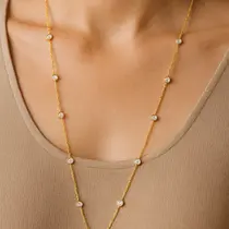 Model Kalung Emas Panjang (Foto: ChatGPT)