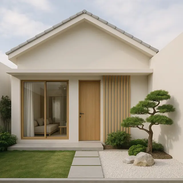 Desain Rumah Sederhana Tapi Mewah untuk Lahan 6x10 dengan Taman Mini