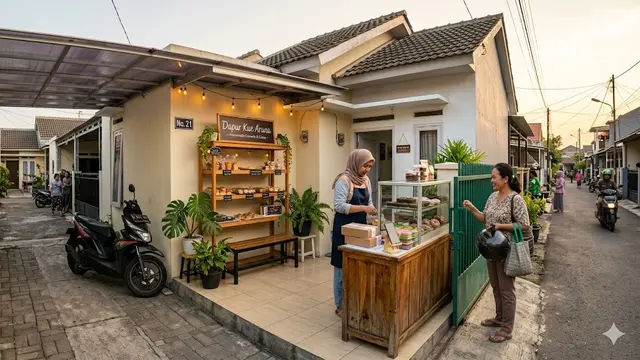 Inspirasi Jualan Depan Rumah Type 45