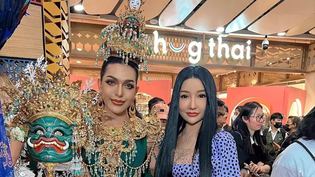 6 Potret Lucinta Luna Datang ke Miss International Queen, Dukung Millen Cyrus