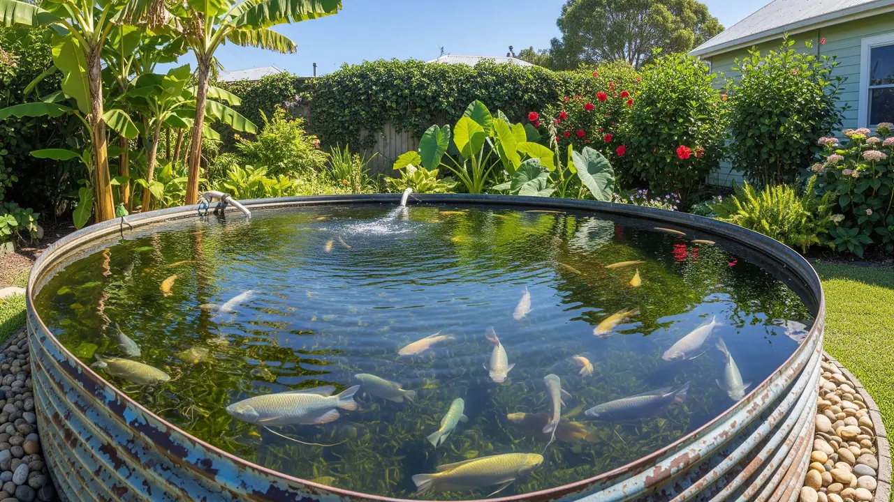 Tips Memanfaatkan Tandon Bekas Menjadi Kolam Gurame Produktif