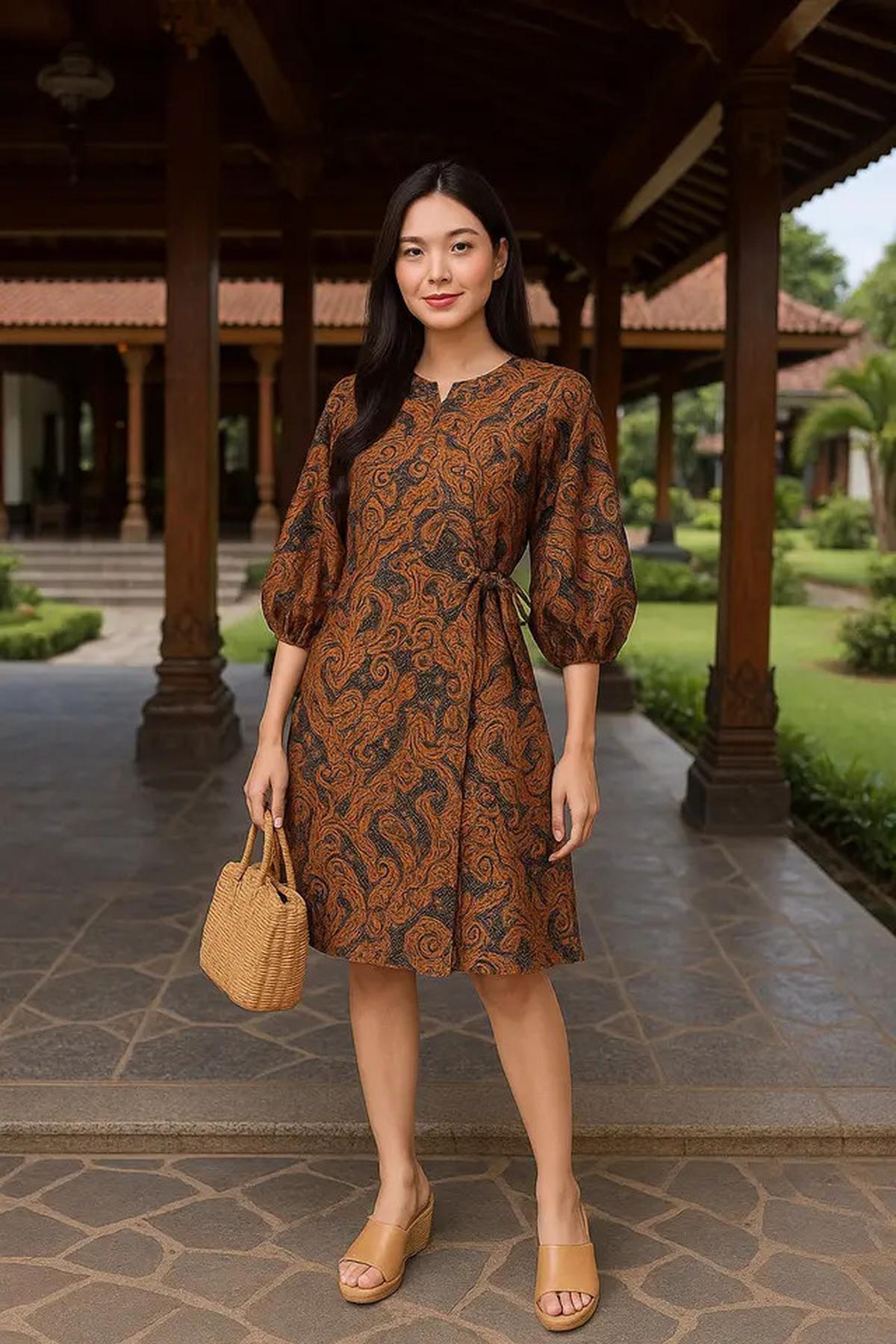 7 Model Tunik Batik Tali Samping Terbaru untuk Tampil Anggun