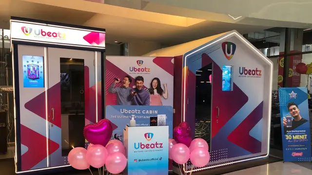 Booth dan cabin karaoke yang disiapkan Ubeatz (ist)