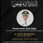 Mantan wali kota Batu Eddy Rumpoko meninggal dunia. (Istimewa)