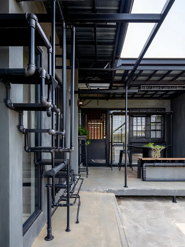 Inspirasi Teras Rumah Industrial