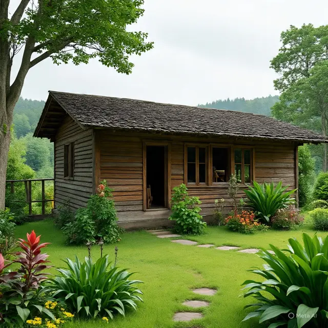 Rumah Sederhana Ada Kebun