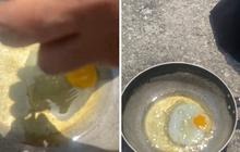 Imbas Cuaca Panas, Momen Pria Goreng Telur di Bawah Terik Matahari Ini Curi Perhatian