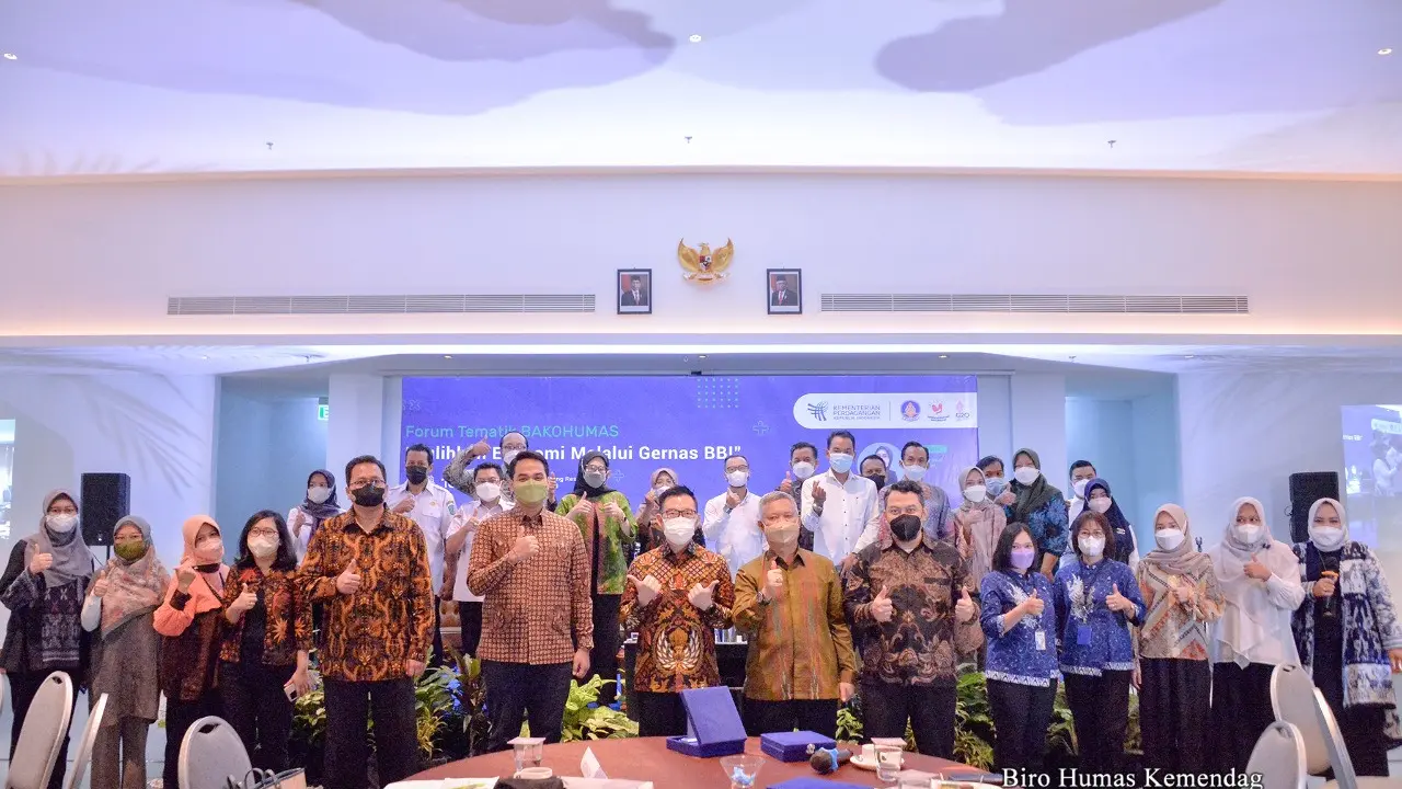Forum Tematik Badan Koordinasi Hubungan Masyarakat (Bakohumas) membahas soal Gerakan Nasional Bangga Buatan Indonesia (Gernas BBI). (Ist).