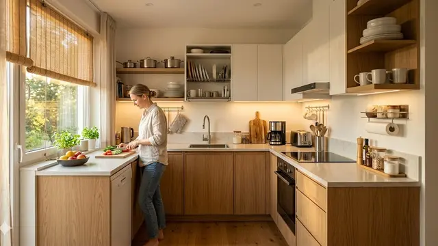Desain Dapur Kecil di Rumah Menghadap Barat agar Tidak Panas