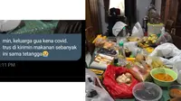 Viral, kisah warganet diberi berbagai makanan oleh tetangga saat isolasi mandiri. Sumber: Twitter/@SeputarTetangga