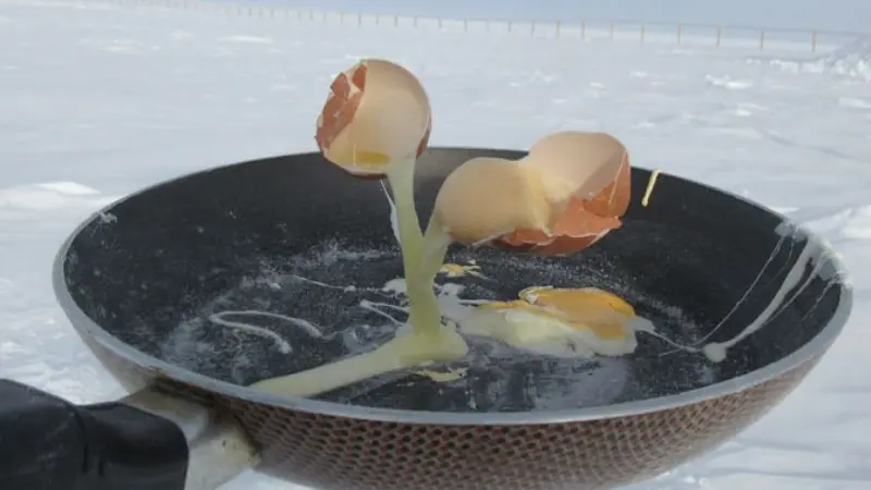 Suhunya -80 Derajat Celcius, Begini Jadinya Kalau Kamu Memasak Telur di Antartika