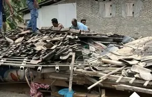 Diterjang Angin Kencang, Rumah Warga Lampung Selatan Roboh