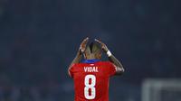 Ekspresi Arturo Vidal. (Reuters/Marcos Brindicci)