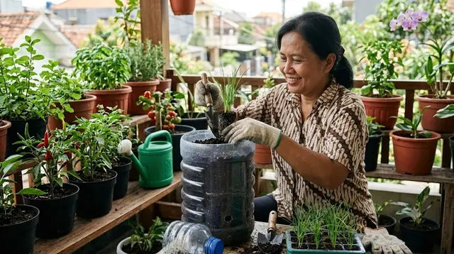 Cara Menanam Kucai di Galon 5 Liter, Panen Subur Meski di Lahan Sempit