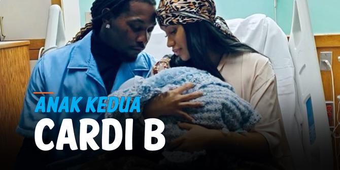 VIDEO: Cardi B Melahirkan Anak Kedua, Unggah Foto Bayi di Instagram