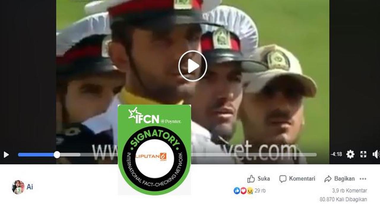 [Cek Fakta] Gambar Tangkapan Layar Video Tentara Iran