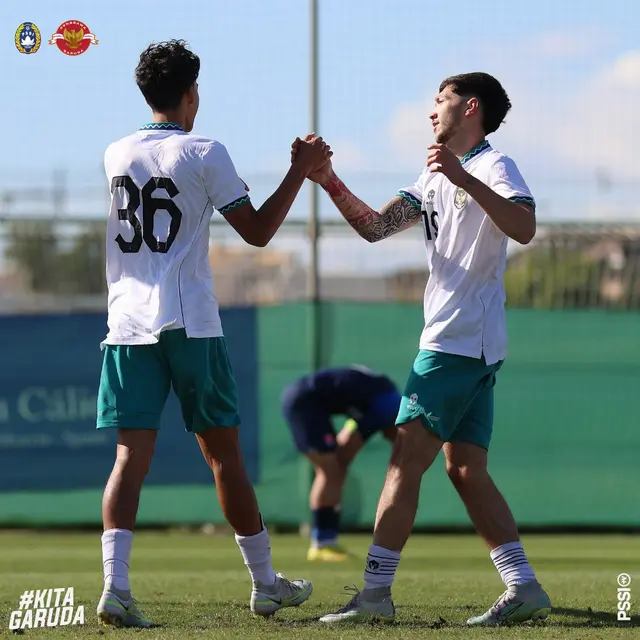 Rafael Struick mencetak gol untuk Timnas Indonesia U-20 ketika kalah 1-2 dari Slovakia U-20.