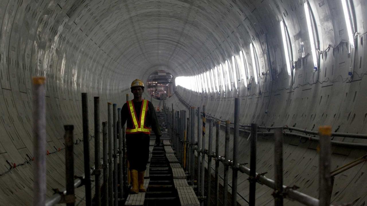 FOTO: Penampakan Terkini Terowongan Bawah Tanah MRT Jakarta di Kawasan Kota Tua