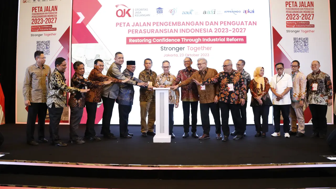 Otoritas Jasa Keuangan (OJK) secara resmi meluncurkan Peta Jalan Pengembangan dan Penguatan Perasuransian Indonesia 2023-2027