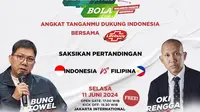 Program spesial MALAMNYA BOLA, Angkat Tanganmu Dukung Indonesia Bersama Lifebuoy, berlangsung Selasa (11/6/2024). Acara puncak event tersebut nonton bersama Timnas Indonesia Vs Filipina, ditambah beragam hadiah serta merchandise dari Bola.com, Bola.net, Lifebuoy dan Mie Sedaap.