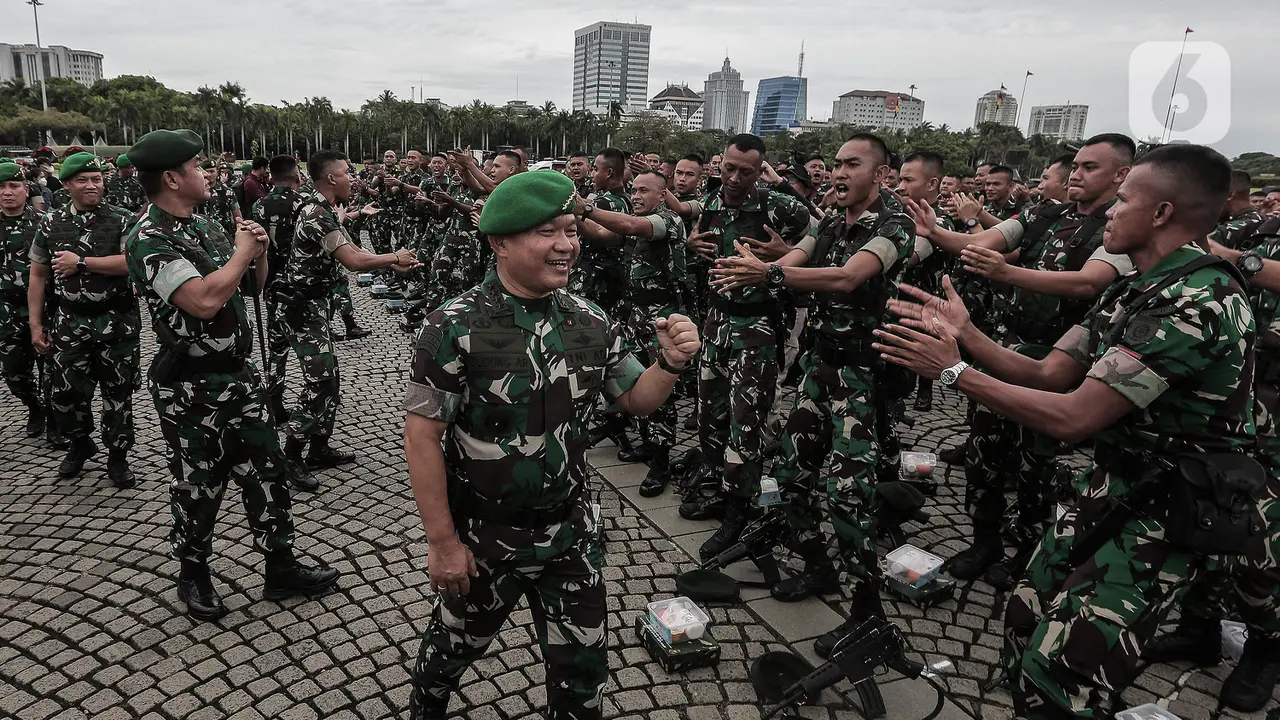 KSAD Dudung Abdurachman Pimpin Apel Kesiapsiagaan di Lapangan Monas