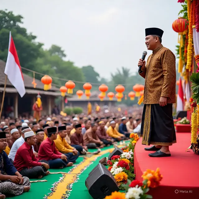 Ilustrasi MC Maulid Nabi (Foto: Meta AI)