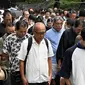 Pengakuan kalah Jepang tidak lepas serangan bom atom Amerika Serikat (AS) ke Kota Hiroshima dan Nagasaki. (Kazuhiro NOGI/AFP)