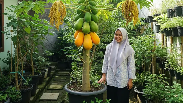 Inspirasi Kebun Buah dengan Tabulampot