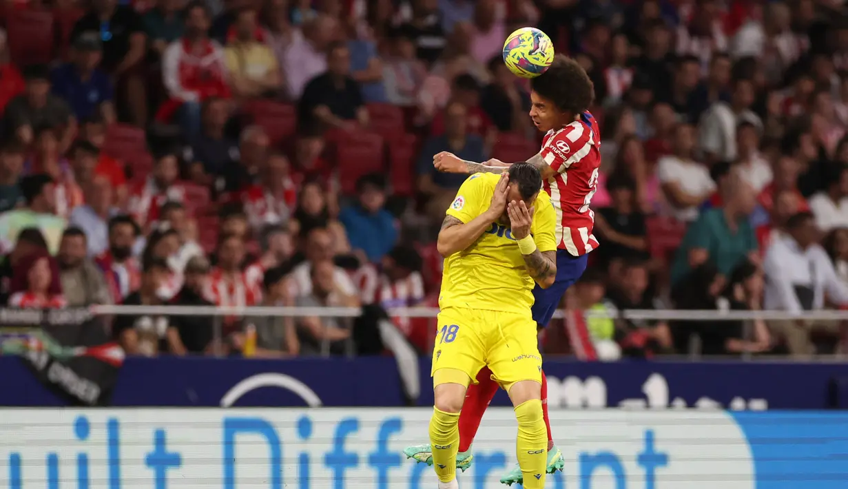 Kemenangan ini mengantarkan Atletico ke posisi dua klasemen Liga Spanyol dengan 69 poin, unggul satu angka dari Real Madrid di bawahnya. (Photo by Pierre-Philippe MARCOU / AFP)