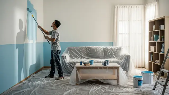 5 Tips Mengecat Ruangan yang Sudah Dilengkapi Perabot, Hasil Rapi Tanpa Ribet