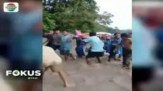 Tak ada akses untuk melintas, ibu hamil di NTT terpaksa seberangi sungai berarus deras menuju puskesmas.