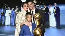 Georgina Rodriguez mendampingi Cristiano Ronaldo saat Penghargaan Dubai Globe Soccer di Dubai pada Januari 2019. (AFP/Fabio Ferrari).