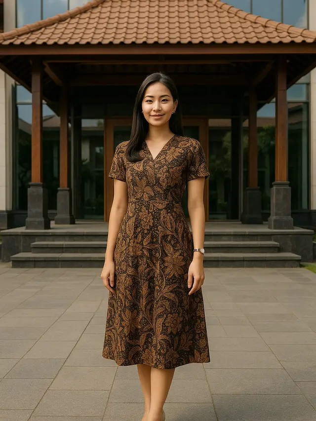 Model Dress Batik Kekinian
