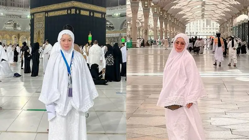 7 Potret Kristina Saat Menjalani Ibadah Umrah, Tampil Menawan dengan Hijab