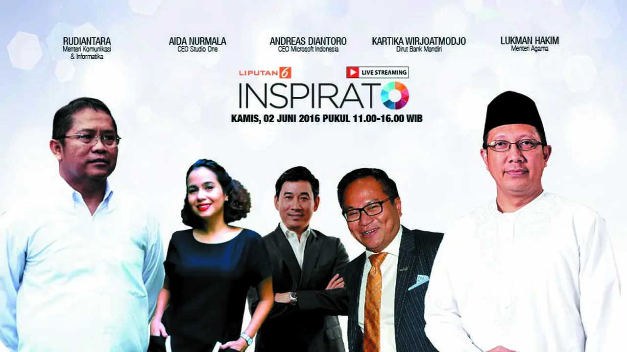Saksikan Inspirato Liputan6 Bersama 5 Tokoh Memukau