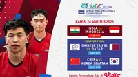 Link Live Streaming India vs Indonesia AVC Asian Championship 2023 di Vidio. (Sumber: dok. vidio.com)