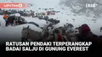 Ratusan pendaki terjebak badai salju di lereng timur Gunung Everest saat libur nasional China.