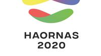 Logo Haornas terdiri dari tiga elemen dan enam warna mendukung di bentuk bola yang bundar (situs kemenpora)