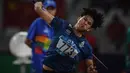 Atlet Thailand, Jariya Wichaidit tampil pada Final Lempar Lembing Putri Asian Games 2018 di Stadion Utama Gelora Bung Karno, Jakarta, Selasa (28/8). (ANTARA FOTO/INASGOC/Afriadi Hikmal/mes/18)