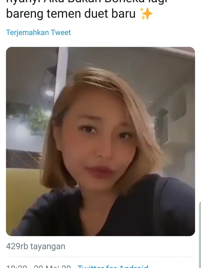 Cuitan Rinni Wulandari. (Foto: Twitter @rinni_w)
