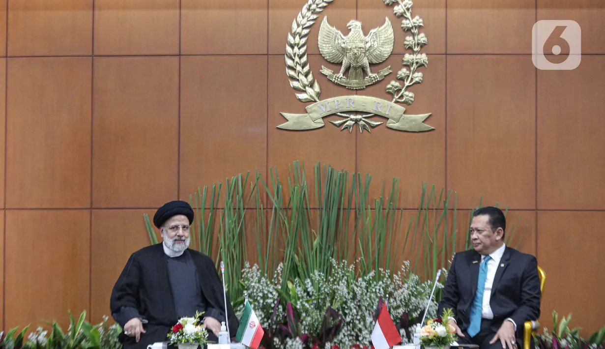 Kunjungan kenegaraan Presiden Republik Islam Iran bertujuan mempererat kerja sama kedua negara yang sudah terjalin sedari tahun 1950. (Liputan6.com/Faizal Fanani)