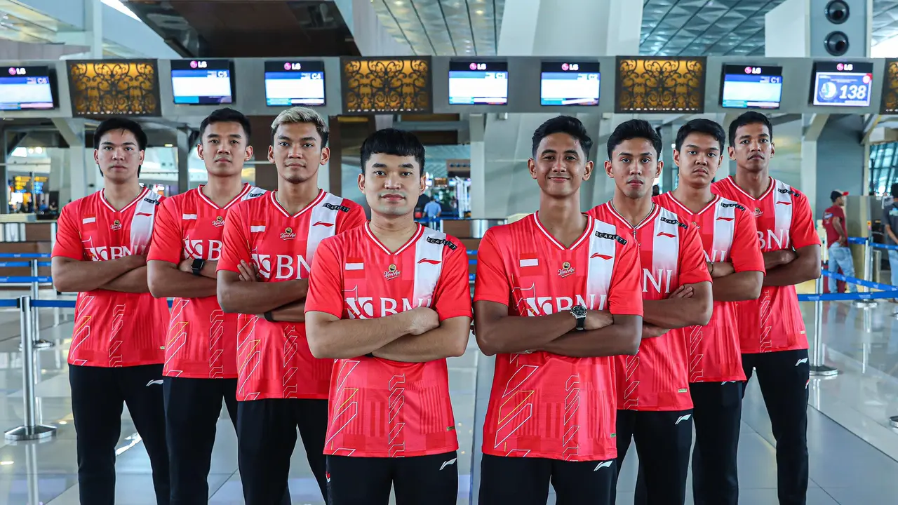 Tim Putra Indonesia di Kejuaraan Bulutangkis Beregu Asia 2024
