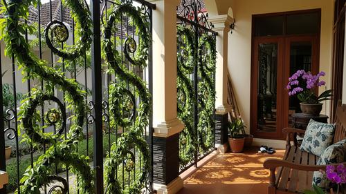 Rambatan Artistik dengan Pola Spiral atau Diagonal