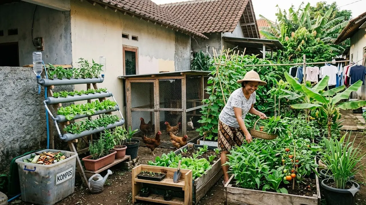 Sistem Pangan Mandiri di Rumah dengan Modal di Bawah Rp 1 Juta
